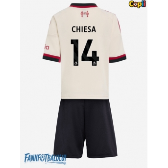 Liverpool Federico Chiesa #14 Echipament de Fotbal Replică 2025-26 Copii Deplasare (+ Șorturi)